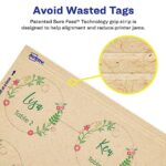 Avery Kraft Brown Round Tags with Sure Feed Technology, 2″ Diameter, Laser/Inkjet, 96 Printable Tags with Strings Included, Also Great for Gift Tags and Favor Tags (80515)