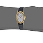 Timex Women’s T21912 Cavatina Black Leather Strap Watch