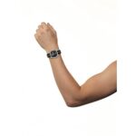 Citizen Men’s Classic Eco-Drive Leather Strap Watch, Date, Luminous Hands and Markers, Black Dial, Black Strap/Stainless Steel