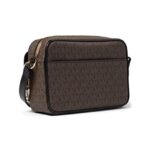 Michael Kors Parker Medium Chain Swag Camera Crossbody Brown/Black One Size