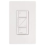 Lutron Caseta Smart Home Dimmer Switch, Works with Alexa, Apple HomeKit, and The Google Assistant | for LED Light Bulbs, Incandescent Bulbs and Halogen Bulbs | PD-6WCL-WH | White