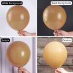 PartyWoo Caramel Brown Balloons, 50 pcs 12 Inch Boho Brown Balloons, Matte Brown Balloons for Balloon Garland Balloon Arch as Party Decorations, Birthday Decorations, Wedding Decorations, Brown-F10-M