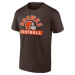 Fanatics Men’s Brown/White Cleveland Browns Two-Pack 2023 Schedule T-Shirt Combo Set