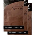 ROYAL7 3 Pack Brown, Rectangle Disposable Plastic Tablecloth for Picnic, Birthday, BBQ, Party, Wedding (Brown, Rectangle, 54in. X108in.)