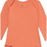 Amazon Essentials Unisex Babies’ Cotton Stretch Jersey Long Sleeve Bodysuit (Previously Amazon Aware), Pack of 3, Beige Mouse/Light Orange/Pink Stripe, Newborn