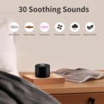Mini Portable Sound Machine White Noise Machine with 30 Soothing Sounds Travel Sleep Brown Noise Machine for Adults Kids Baby Rechargeable Loud Speaker Noise Canceling Machine for Office Privacy Home