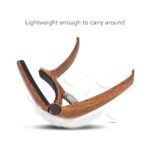 Guitar Capo, Metal Adjustable Spring Tension Capo Acoustic Electric Ukulele Bass Capo Instrument Accessories for Soprano Concert Baritone(brown)
