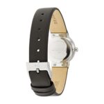 Skagen Women’s Freja Stainless Steel Analog-Quartz Watch with Leather Calfskin Strap, Black, 12 (Model: 358XSSLBC)