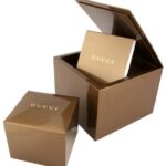 Gucci Women’s YA126505 Timeless Black Mother-of-Pearl Dial Watch