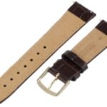 Hadley-Roma Women’s 18mm Leather Watch Strap, Color:Brown (Model: LSL135RB-180)