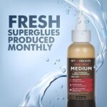 Starbond 2 oz. “Light Brown” Medium CA Glue (Premium Cyanoacrylate Super Glue) Crack Filler 150 CPS Viscosity for Woodworking, Woodturning, Carpentry, Guitar