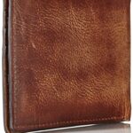 Fossil Men’s Derrick Leather Slim Minimalist Bifold Front Pocket Wallet, Brown, (Model: ML3709200)