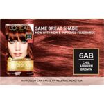 L’Oreal Paris Superior Preference Fade-Defying + Shine Permanent Hair Color, 6AB Chic Auburn Brown, Pack of 1, Hair Dye