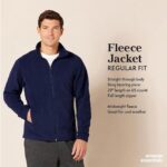 Amazon Essentials Men’s Full-Zip Fleece Jacket (Available in Big & Tall), Brown Heather, X-Large