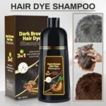 Dark Brown Hair Dye Shampoo for Gray Hair Coverage, Natural Herbal Hair Color Shampoo for Women, Magic Hair Care Semi-Permanent Hair Shampoo 3 in 1 chao canas shampoo