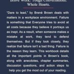 Workbook: Dare to Lead by Brené Brown: Brave Work. Tough Conversations. Whole Hearts.