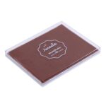 Ink Pad 5 x 4 Inch Craft Large Stamp Pad for Rubber Stamps Finger Painting (Brown)