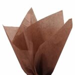 PMLAND Premium Quality Gift Wrap Tissue Paper – Brown – 15 Inches X 20 Inches 100 Sheets