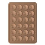 StickyGrippy Suction Phone Case Mount, Sillicon Adhesive Phone Accessory for iPhone and Android, Hands-Free Fidget Toy Mirror Shower Phone Holder, Tiktok Videos and Selfies (Chocolate)