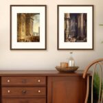 ENJOYBASICS 16×20 Picture Frame, Display Poster 11×14 with Mat or 16 x 20 Without Mat, Wall Gallery Photo Frames, Brown, 2 Pack