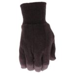 Boss Men’s Brown Jersey Knit General Purpose Work Gloves, 12-Pack, Lightweight, Comfort, Knit Wrist, Straight Thumb Design, Large, (B62011-L12P)