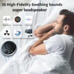 iDealSleep Loudspeakers Sound Machine Brown Noise Machine White Noise Machine Nonstop 30 Soothing Sounds for Baby Kids Adults Sleep Machine Auto-Off Timer Memory Function for Home Travel Office