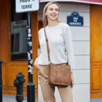 CLUCI Crossbody Bag Purse for Women 2Pcs Leather Hobo Handbag Wallet Set With 2Adjustable Guitar Strap Shoulder Handbag