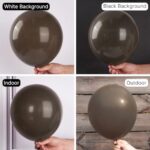PartyWoo Dark Brown Balloons, 50 pcs 12 Inch Deep Brown Balloons, Brown Balloons for Balloon Garland or Balloon Arch as Party Decorations, Birthday Decorations, Baby Shower Decorations, Brown-F20