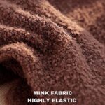 Bamskov Winter Touchscreen Gloves for Men -Warm Knit Fuzzy Gloves with Elastic Cuff for Thermal Outdoor Camping (brown)