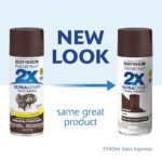 Rust-Oleum 334066 Painter’s Touch 2X Ultra Cover Spray Paint, 12 oz, Satin Espresso