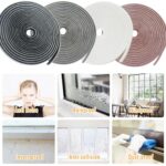 16.5FT Brush Weather Stripping, Neat Pile Self Adhesive Seal Strip for Windows and Door, Weatherstrip for Soundproofing, Windproof, Dustproof, Stronger Stickiness, 0.35” Wide x 0.2” Thick, Brown