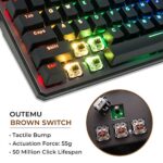 TECWARE Phantom 104 Mechanical Keyboard, RGB LED (Outemu Brown)
