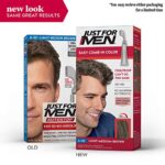 Just For Men Easy Comb-In Color Mens Hair Dye, Easy No Mix Application with Comb Applicator – Light-Medium Brown, A-30, Pack of 1