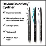 Revlon Pencil Eyeliner, Gifts for Women, Stocking Stuffers, ColorStay Eye Makeup with Built-in Sharpener, Waterproof, Smudge-proof, Longwearing with Ultra-Fine Tip, 203 Brown, 0.01 oz
