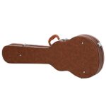 Ktaxon Electric Guitar Hard Case, Wooden Hard-Shell Protective Carrying Case for KLP Style Electric Guitar with Lock Latch Padding – Brown