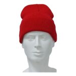 SHEVERCH Coffee Classic Plain Knit Cuffed Beanie Acrylic Thermal Winter Beanie Hat for Men Women Warm Skull Hat Cap