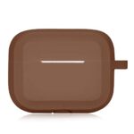 Classic Matte AirPod Pro Case Soft Silicone Protective Cover for Women Men Compatible with AirPods Pro Case (Brown)