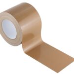 GTSE Tan Brown Duct Tape, Wide Roll, 4 inches x 55 Yards (164 ft), Heavy-Duty, Multipurpose, Waterproof Tape, for Outdoor, Furniture, Repairs, 1 Roll