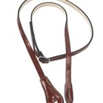 Walker & Williams M-41 Chestnut Brown Leather Mandolin Strap For A or F Types
