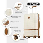 Joyway 28 Inch Large Luggage Hardside Suitcase with Spinner Wheel, Lightweight 3 Piece Suitcase Set with TSA Lock
