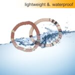 MIIIM Coffee Brown Clay Bead Bracelet Kit, Heishi Beads, Flat Clay Beads and Gold Spacer Beads for Jewelry Making, Friendship Bracelet Beads Kit for Crafts, Concert, Raves, Gifts