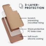 kwmobile Case Compatible with Samsung Galaxy S21 Case – TPU Silicone Phone Cover with Soft Finish – Cappuccino