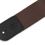 Levy’s Leathers 2″ Polypropylene Guitar Strap with Polyester Ends and Tri-glide Adjustment. Brown (M8POLY-BRN)