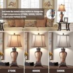 29″ Farmhouse Rustic Table Lamps, Set of 2 – 3-Color Temperature Dimmable for Bedroom and Living Room Decor