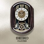 Seiko QXM297BRH Melodies in Motion Collection Melodies Clock , Brown