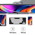 Keychron K2 75% Layout 84 Keys Hot-swappable Bluetooth Wireless/USB Wired Mechanical Keyboard with Gateron G Pro Brown Switch/Double-Shot Keycaps/RGB Backlight/Aluminum Frame for Mac Windows Version 2