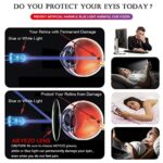 AIEYEZO Square Thick Frame Glasses for Women Men Fashion Blue Light Glasses Trendy Chic Computer Eyeglasses (Brown)