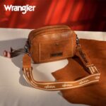 Wrangler Crossbody Bag for Women Camera Purse with Wide Strap WG90-819BR