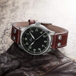 Laco / 1925 Men’s 861688 Laco 1925 Pilot Classic Stainless Steel Automatic Watch with Brown Leather Band