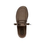Hey Dude Women’s Wendy Canvas Mono Brown Size 9 | Women’s Shoes | Women’s Slip-on Loafers | Comfortable & Light-Weight